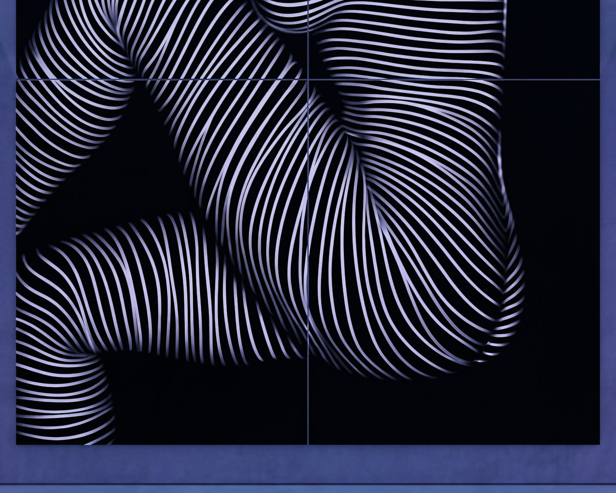 SUITE | Minimalist Seated Female Figure Op Art | Abstract Luxury Multi-Print Wall Art
