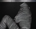 SUITE | Minimalist Seated Female Figure Op Art | Abstract Luxury Multi-Print Wall Art