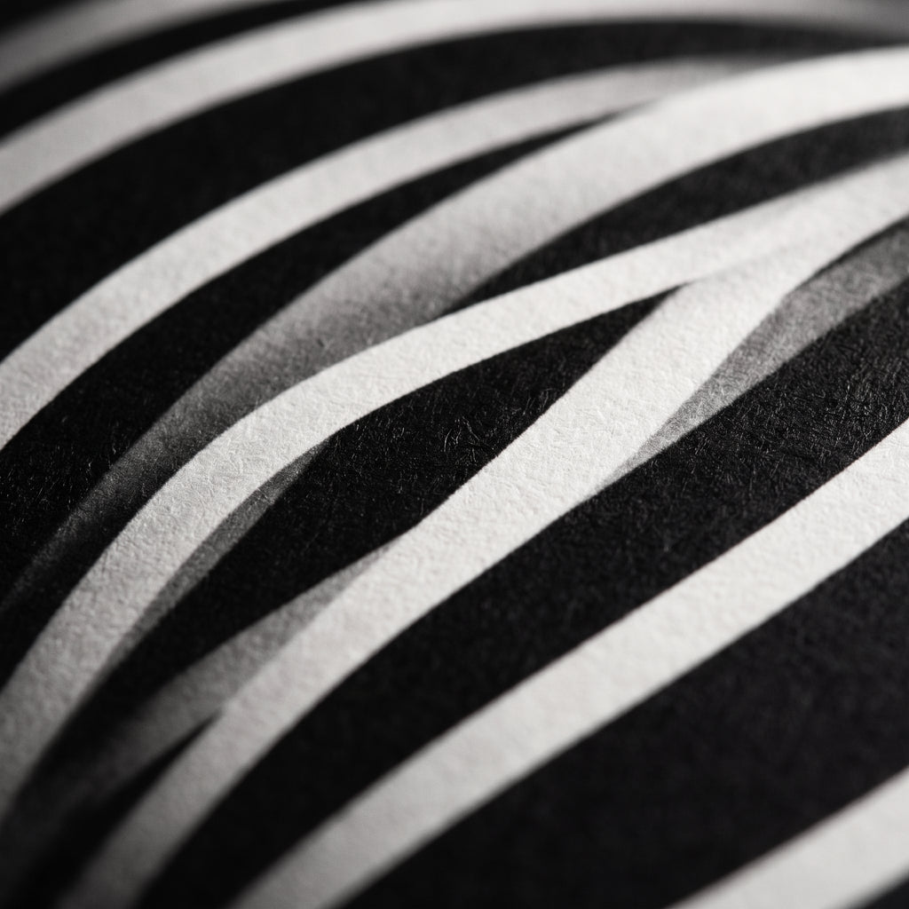 SUITE | Minimalist Seated Female Figure Op Art Print | B&W Abstract Luxury Wall Art