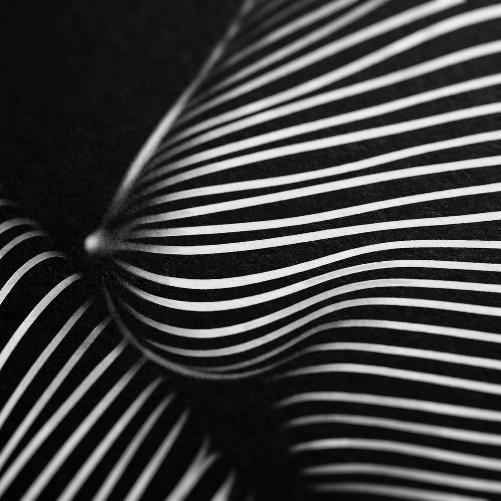 SUITE | Minimalist Seated Female Figure Op Art Print | B&W Abstract Luxury Wall Art