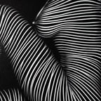 SUITE | Minimalist Seated Female Figure Op Art Print | B&W Abstract Luxury Wall Art