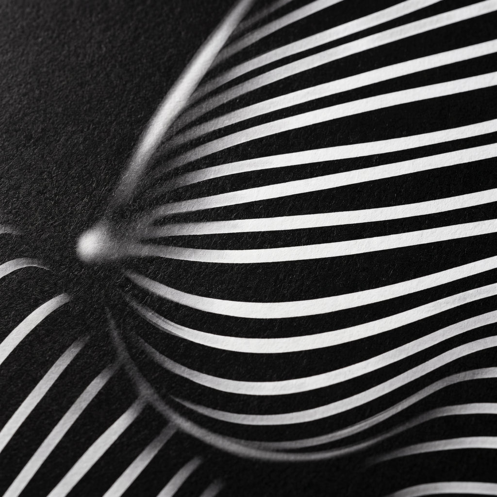 SUITE | Minimalist Seated Female Figure Op Art Print | B&W Abstract Luxury Wall Art