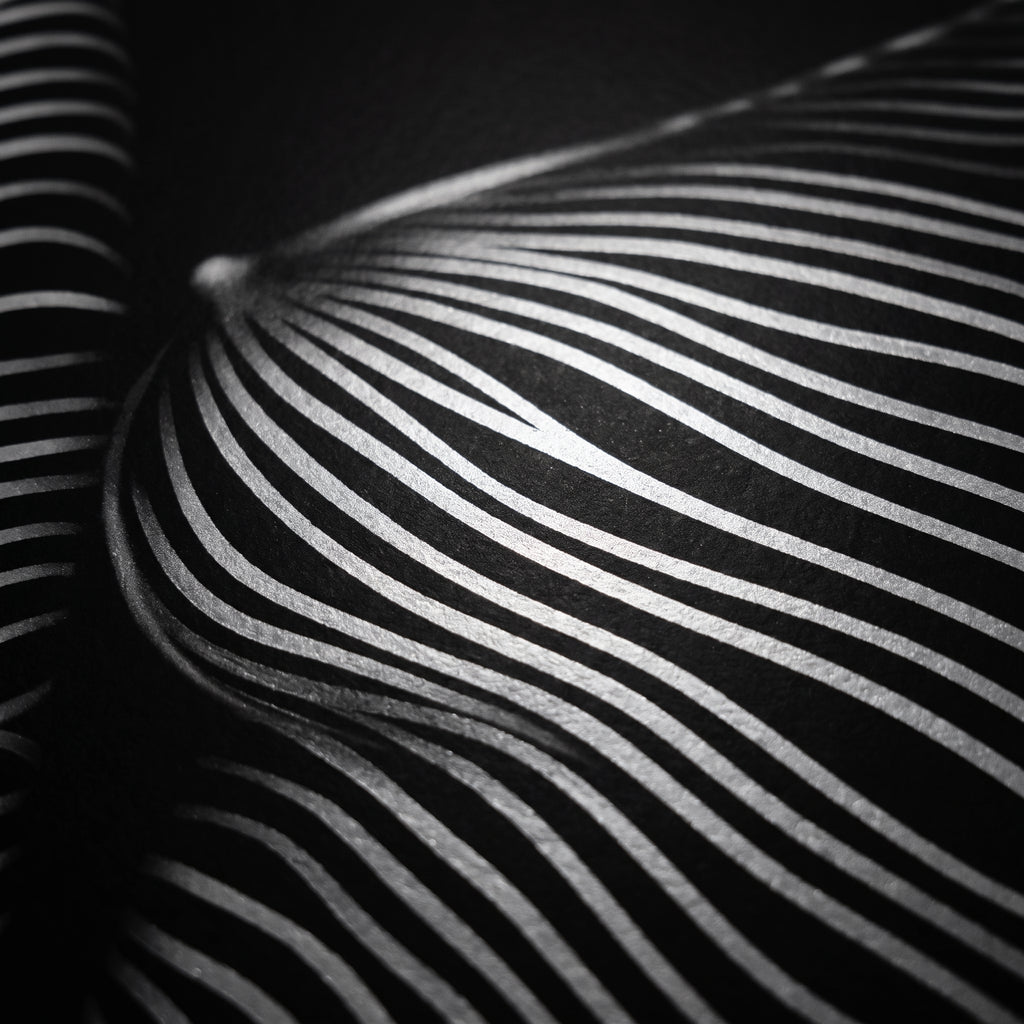 SUITE | Minimalist Seated Female Figure Op Art Print | B&W Abstract Luxury Wall Art