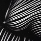 SUITE | Minimalist Seated Female Figure Op Art Print | B&W Abstract Luxury Wall Art