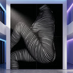 SUITE | Minimalist Seated Female Figure Op Art | Abstract Luxury Multi-Print Wall Art