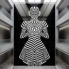 SYZYGY | Hypnotic Female Op-Art 64-Print Mural | 1-Of-1 | 96K