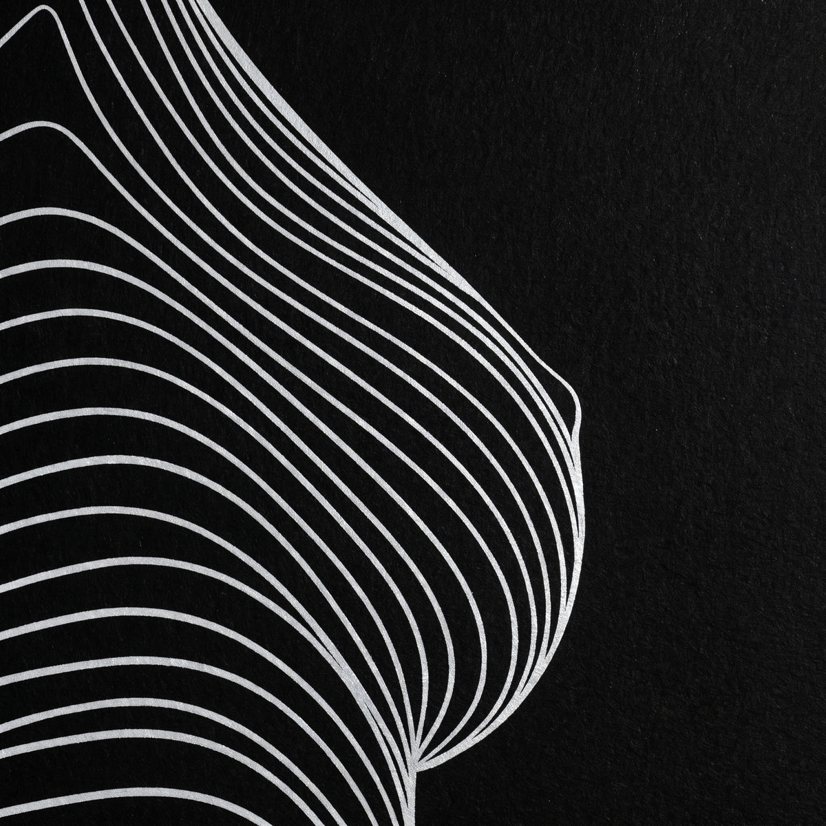 TEMPO | Dynamic Poised Female Silhouette Op Art | Luxury Multi-Print Wall Art | 1-Of-1