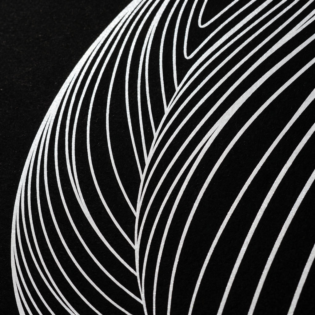 TEMPO | Dynamic Poised Female Silhouette Op Art | Luxury Multi-Print Wall Art | 1-Of-1