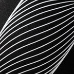 TEMPO | Dynamic Poised Female Silhouette Op Art | Luxury Multi-Print Wall Art | 1-Of-1