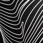 TEMPO | Dynamic Poised Female Silhouette Op Art | Luxury Multi-Print Wall Art | 1-Of-1