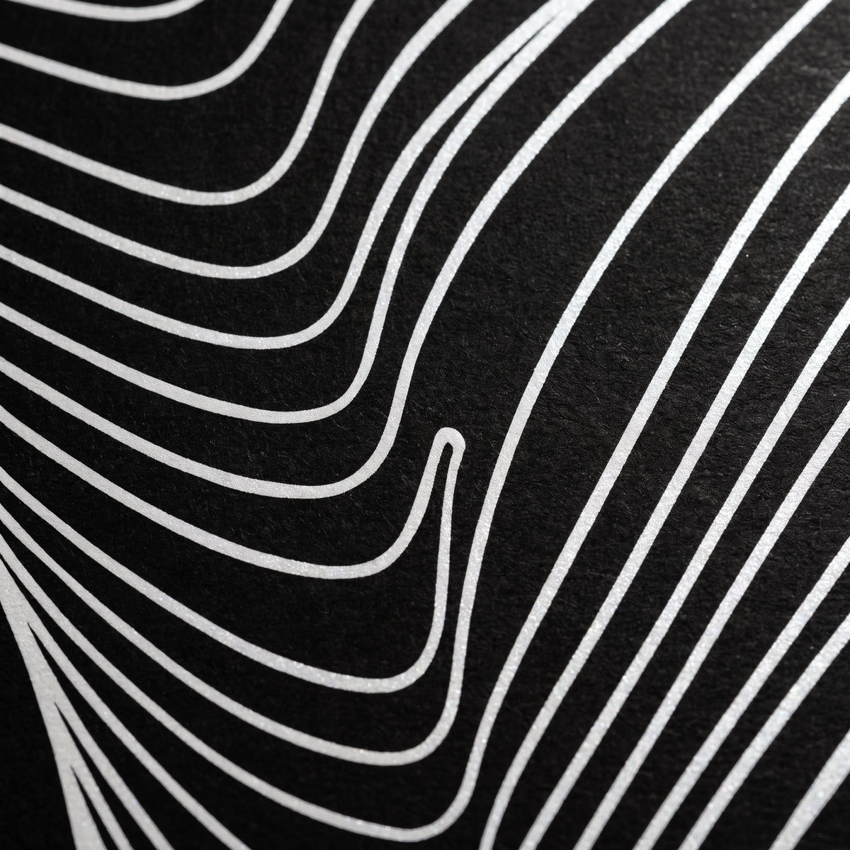 TEMPO | Dynamic Poised Female Silhouette Op Art | Luxury Multi-Print Wall Art | 1-Of-1