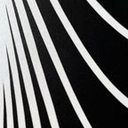 TEMPO | Dynamic Poised Female Silhouette Op Art | Luxury Multi-Print Wall Art | 1-Of-1