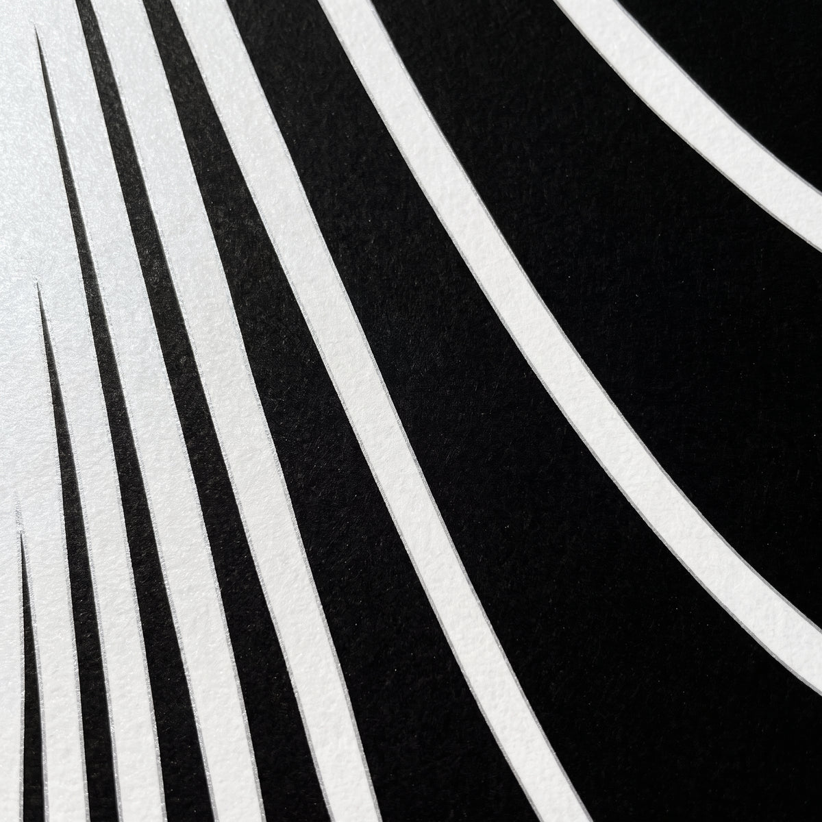 TEMPO | Dynamic Poised Female Silhouette Op Art | Luxury Multi-Print Wall Art | 1-Of-1