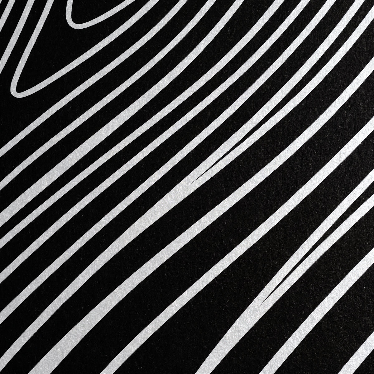 TEMPO | Dynamic Poised Female Silhouette Op Art | Luxury Multi-Print Wall Art | 1-Of-1