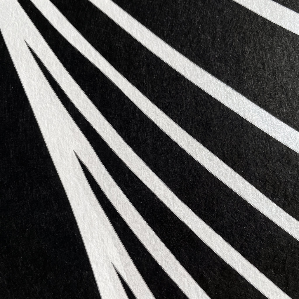 TEMPO | Dynamic Poised Female Silhouette Op Art | Luxury Multi-Print Wall Art | 1-Of-1