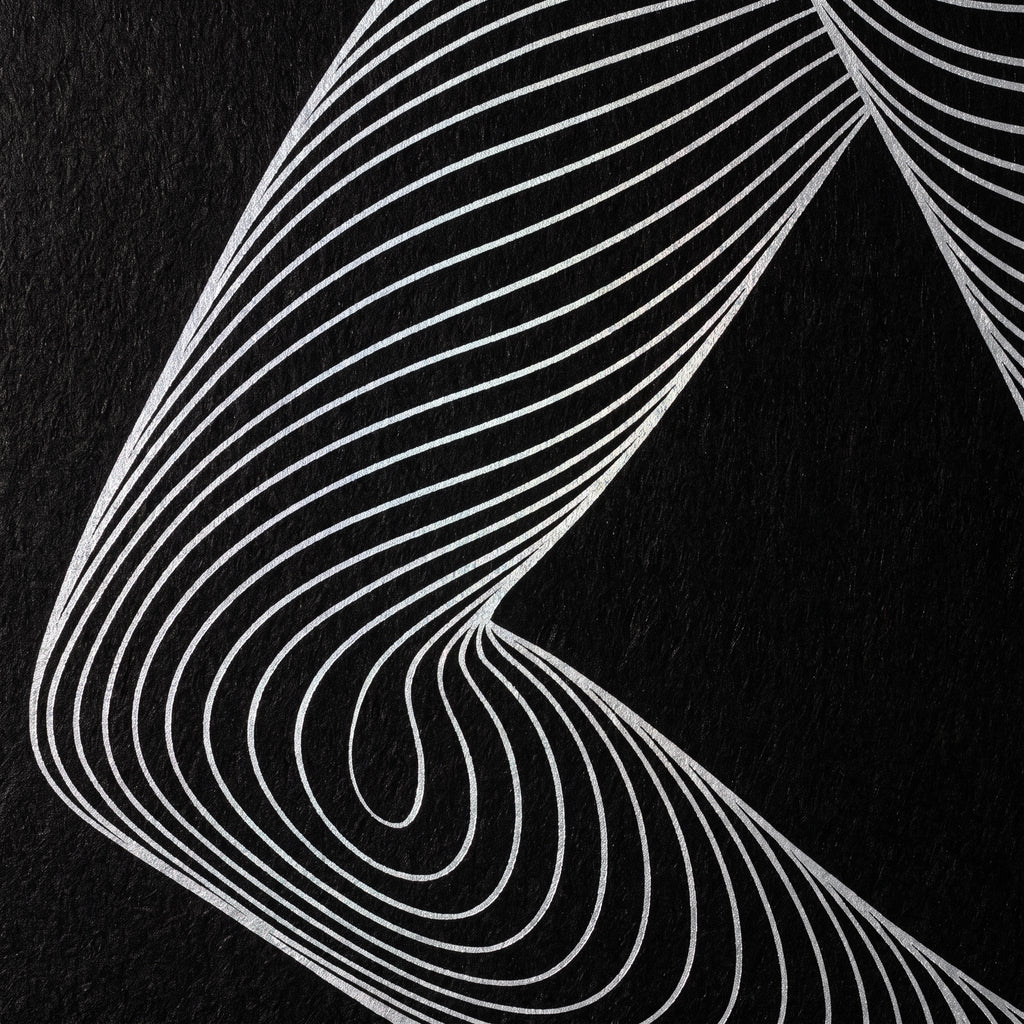TEMPO | Dynamic Poised Female Silhouette Op Art | Luxury Multi-Print Wall Art | 1-Of-1