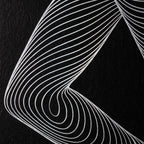 TEMPO | Dynamic Poised Female Silhouette Op Art | Luxury Multi-Print Wall Art | 1-Of-1