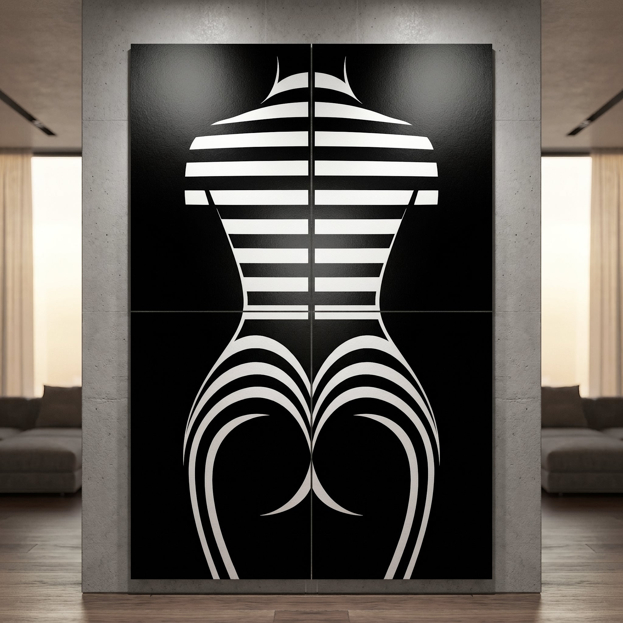 UNDERSCORE | Minimalist | Female Figure | B&W | 8K - 32K