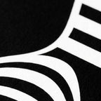 UNDERSCORE | Modern Minimalist B&W Female Op Art | Luxury Multi-Print Wall Art