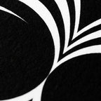 UNDERSCORE | Minimalist Female Figure Op Art Print | Black and White Modern Abstract Wall Art