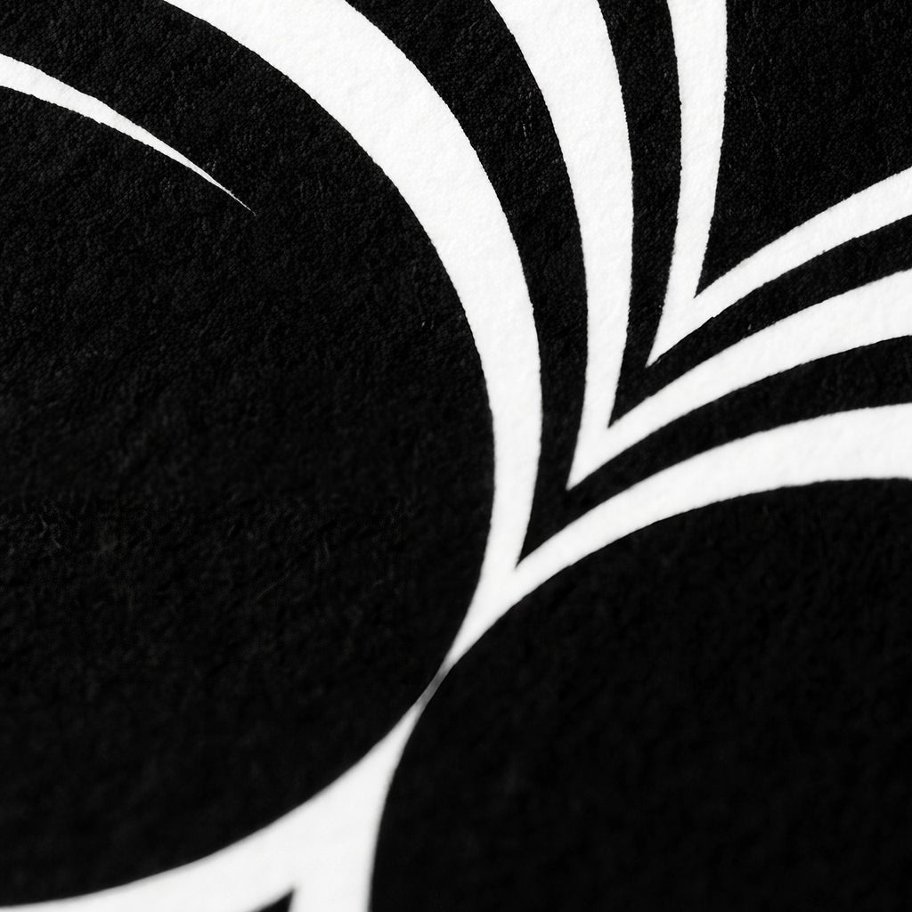 UNDERSCORE | Modern Minimalist B&W Female Op Art | Luxury Multi-Print Wall Art