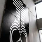 UNDERSCORE | Modern Minimalist B&W Female Op Art | Luxury Multi-Print Wall Art