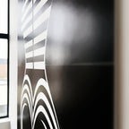 UNDERSCORE | Modern Minimalist B&W Female Op Art | Luxury Multi-Print Wall Art