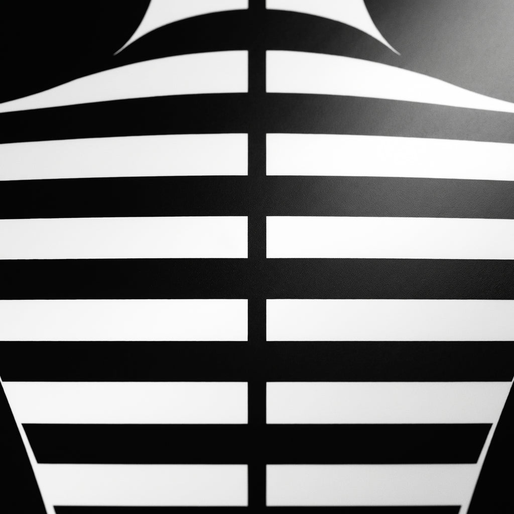 UNDERSCORE | Modern Minimalist B&W Female Op Art | Luxury Multi-Print Wall Art