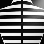 UNDERSCORE | Modern Minimalist B&W Female Op Art | Luxury Multi-Print Wall Art