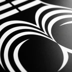 UNDERSCORE | Modern Minimalist B&W Female Op Art | Luxury Multi-Print Wall Art
