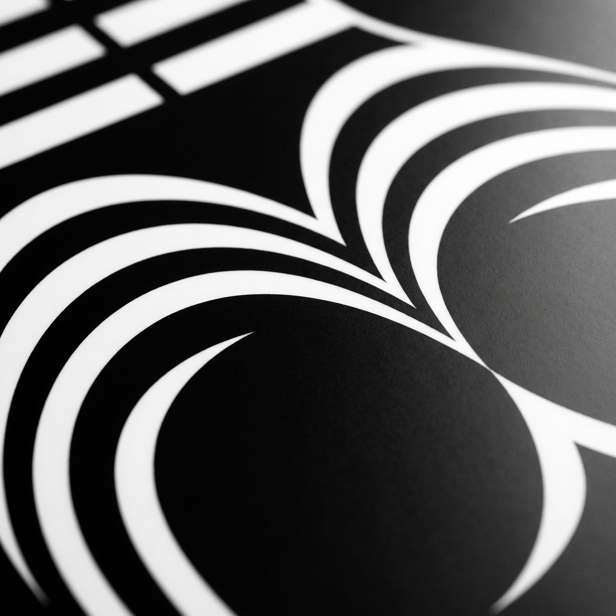 UNDERSCORE | Modern Minimalist B&W Female Op Art | Luxury Multi-Print Wall Art