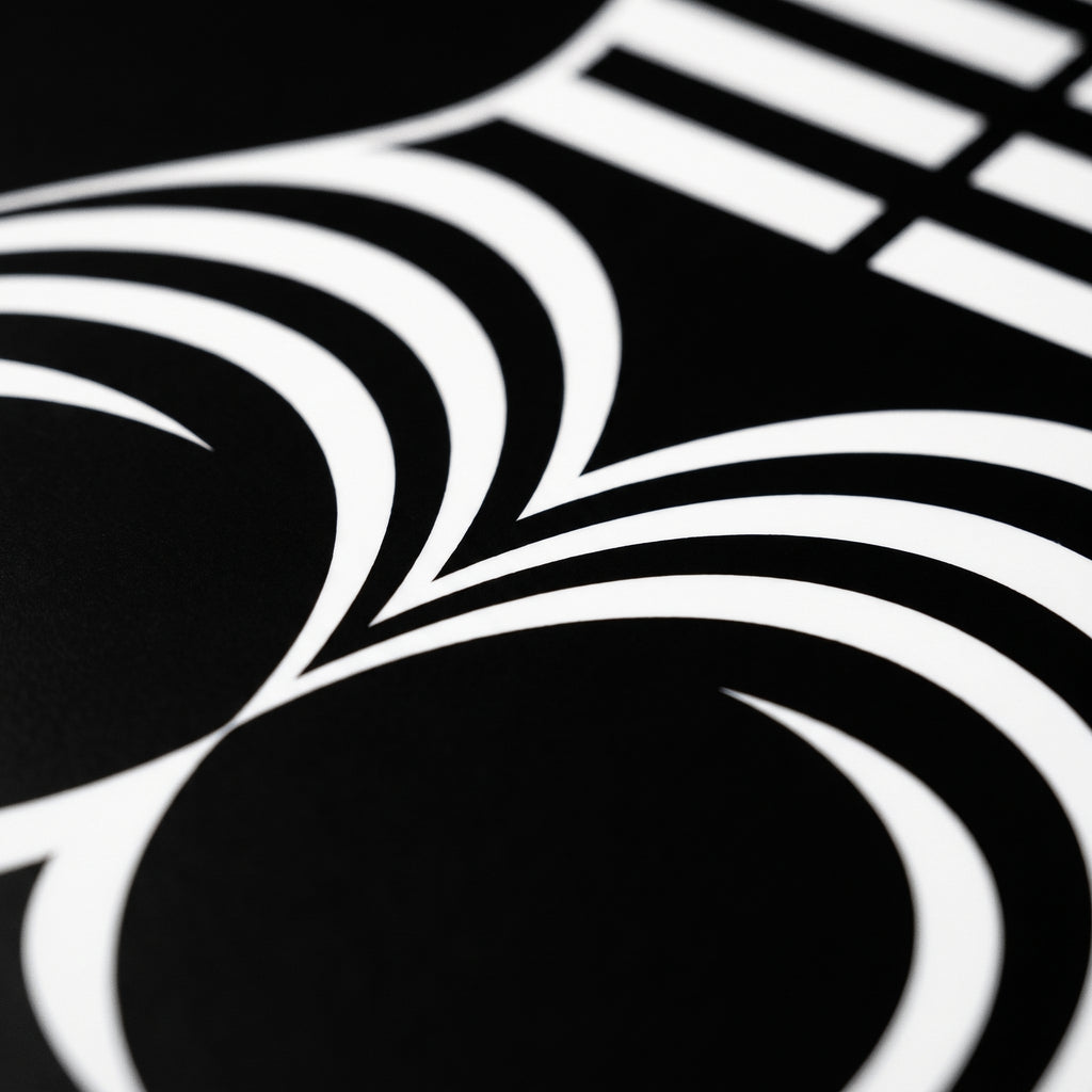 UNDERSCORE | Modern Minimalist B&W Female Op Art | Luxury Multi-Print Wall Art