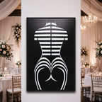 UNDERSCORE | Minimalist | Female Figure | B&W | 8K - 32K