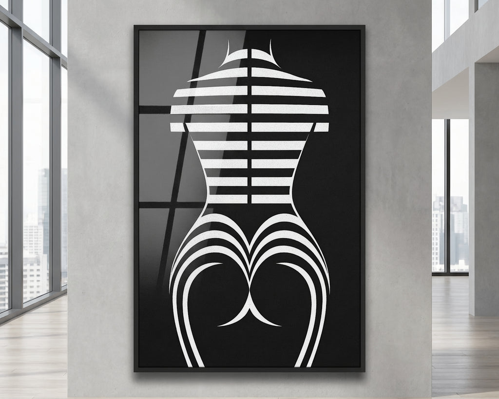 UNDERSCORE | Minimalist | Female Figure | B&W | 8K - 32K
