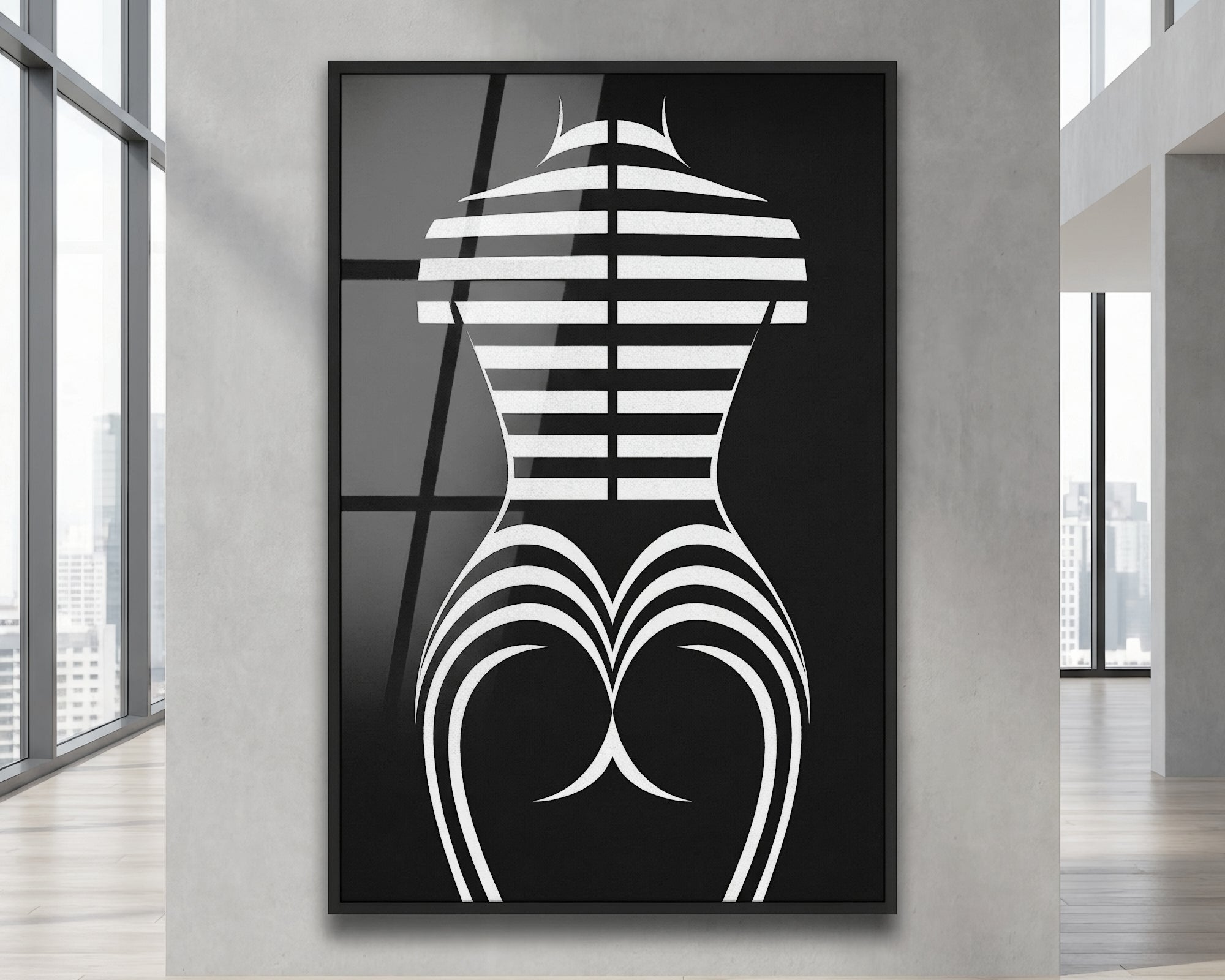 UNDERSCORE | Minimalist | Female Figure | B&W | 8K - 32K