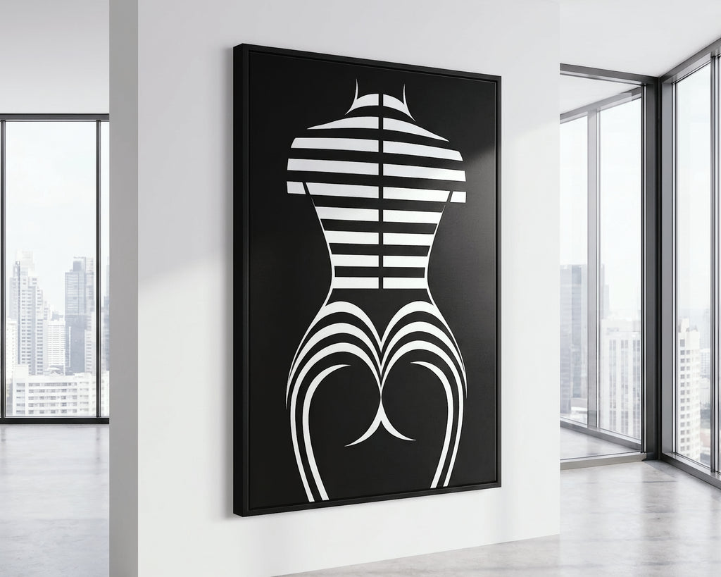 UNDERSCORE | Minimalist | Female Figure | B&W | 8K - 32K