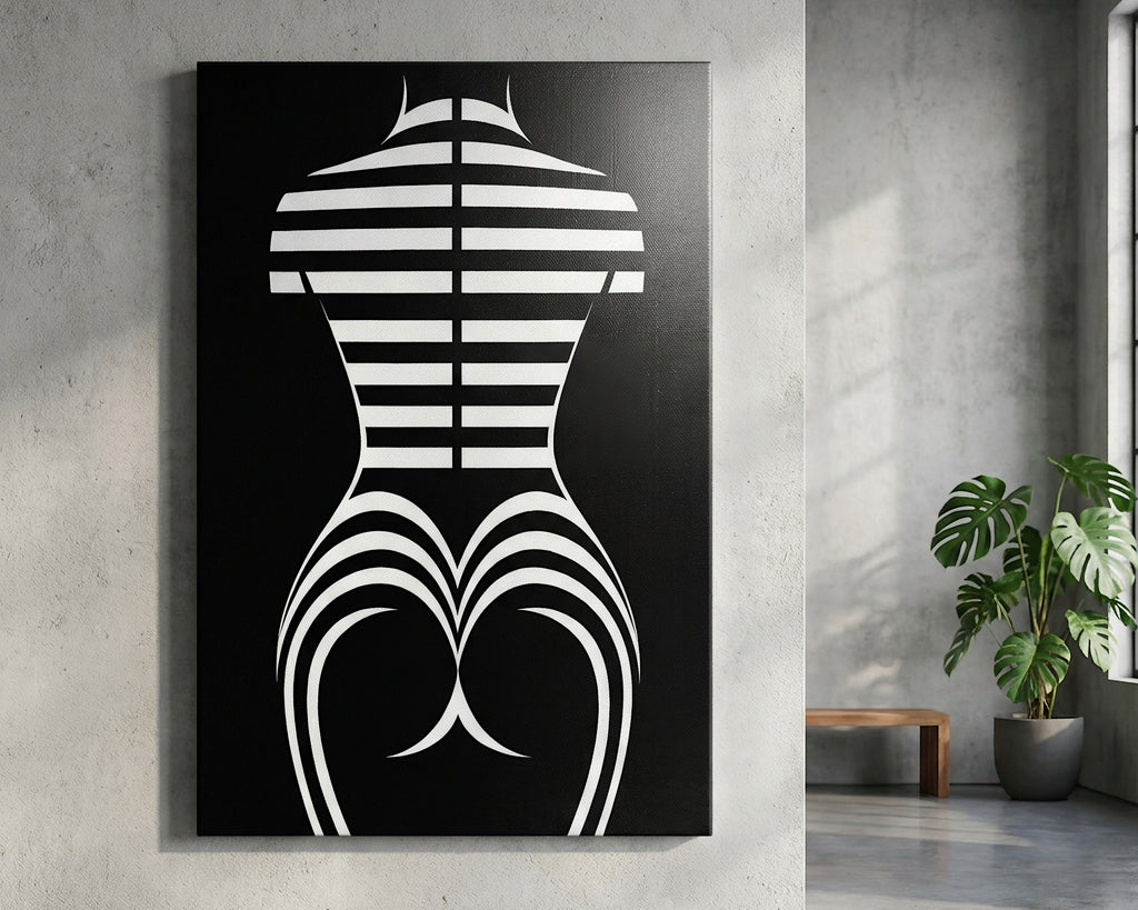 UNDERSCORE | Minimalist | Female Figure | B&W | 8K - 32K