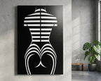 UNDERSCORE | Minimalist | Female Figure | B&W | 8K - 32K