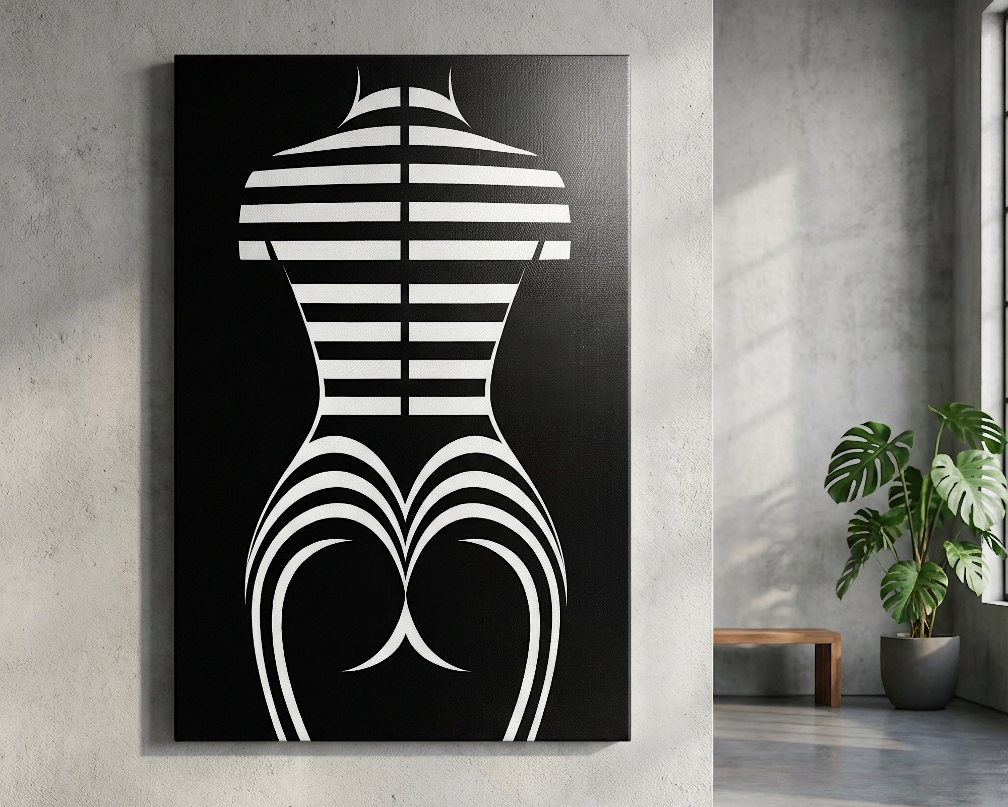 UNDERSCORE | Minimalist | Female Figure | B&W | 8K - 32K
