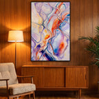 VENA | Vibrant Contemporary Abstract Impasto Wall Art | Modern Luxury Print