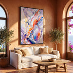 VENA | Vibrant Contemporary Abstract Impasto Wall Art | Modern Luxury Print
