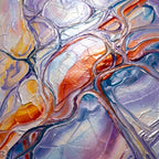 VENA | Vibrant Contemporary Abstract Impasto Wall Art | Modern Luxury Print