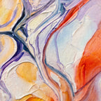 VENA | Vibrant Contemporary Abstract Impasto Wall Art | Modern Luxury Print