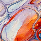 VENA | Vibrant Contemporary Abstract Impasto Wall Art | Modern Luxury Print