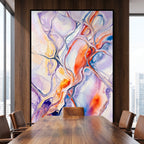 VENA | Vibrant Contemporary Abstract Impasto Wall Art | Modern Luxury Print