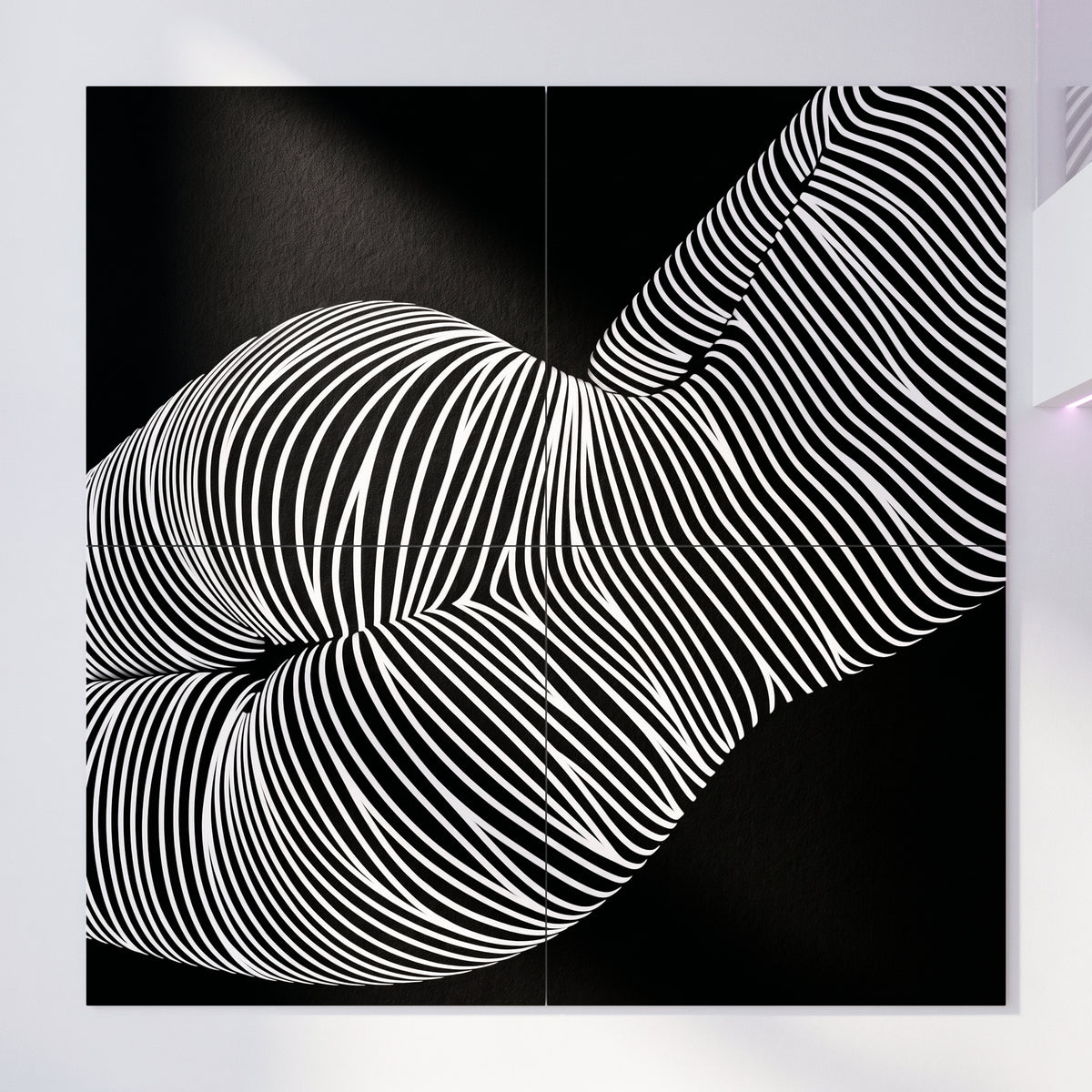 VENUS | Voluptuous Minimalist Female Body Op Art | Luxury Multi-Print Wall Art | 1-Of-1