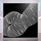VENUS | Voluptuous Minimalist Female Body Op Art | Luxury Multi-Print Wall Art | 1-Of-1