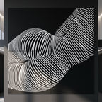 VENUS | Voluptuous Minimalist Female Body Op Art | Luxury Multi-Print Wall Art | 1-Of-1