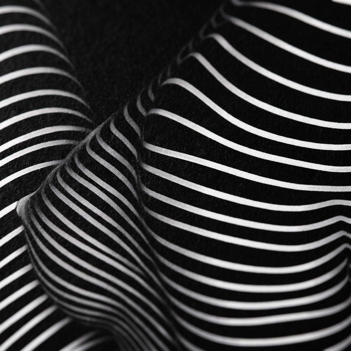 VERTIGO | Hypnotic Striped Minimalist Female Body Op Art | Luxury Multi-Print Wall Art