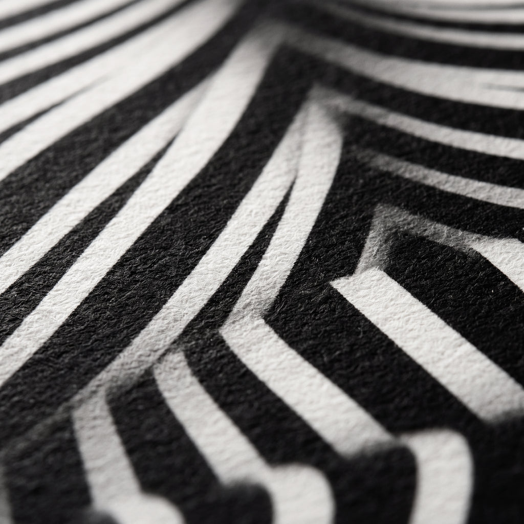 VERTIGO | Hypnotic Striped Minimalist Female Body Op Art | Luxury Multi-Print Wall Art